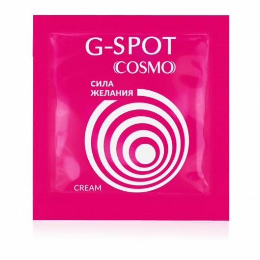 Стимулирующий интимный крем для женщин Cosmo G-spot - 2 гр. - Биоритм - купить с доставкой в Энгельсе