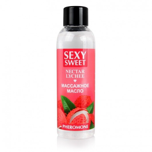 Массажное масло Sexy Sweet Nectar Lychee с феромонами и ароматом личи - 75 мл. - Биоритм - купить с доставкой в Энгельсе