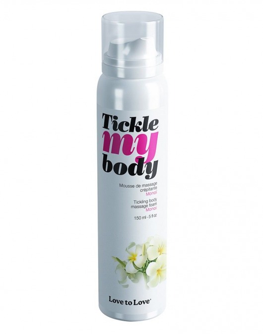 Массажная хрустящая пенка Tickle My Body Monoi с ароматом моной - 150 мл. - Love to Love - купить с доставкой в Энгельсе