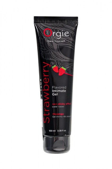 Интимный гель на водной основе Lube Tube Strawberry с клубничным вкусом - 100 мл. - ORGIE - купить с доставкой в Энгельсе