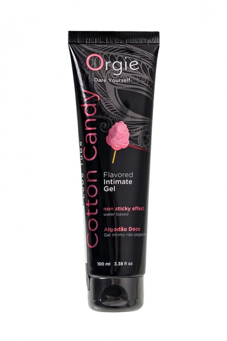 Интимный гель на водной осное Lube Tube Cotton Candy со вкусом сахарной ваты - 100 мл. - ORGIE - купить с доставкой в Энгельсе