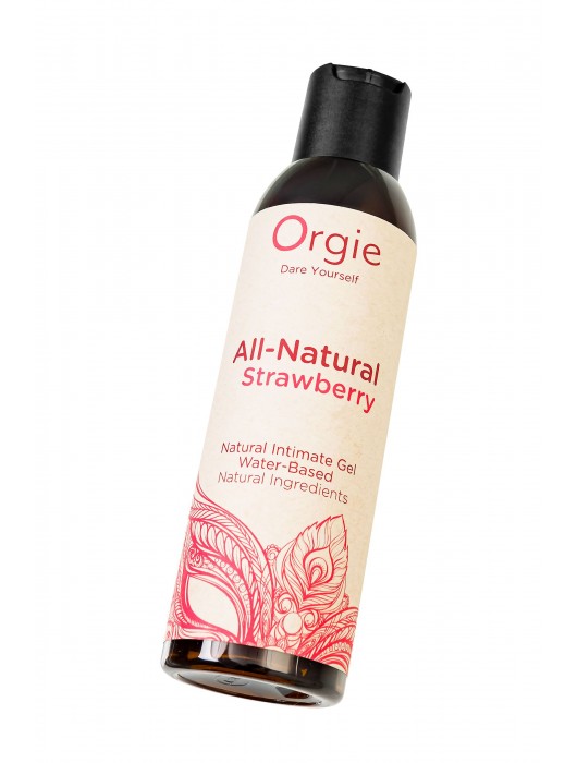 Интимный гель на водной основе All-Natural Strawberry с ароматом клубники - 150 мл. - ORGIE - купить с доставкой в Энгельсе