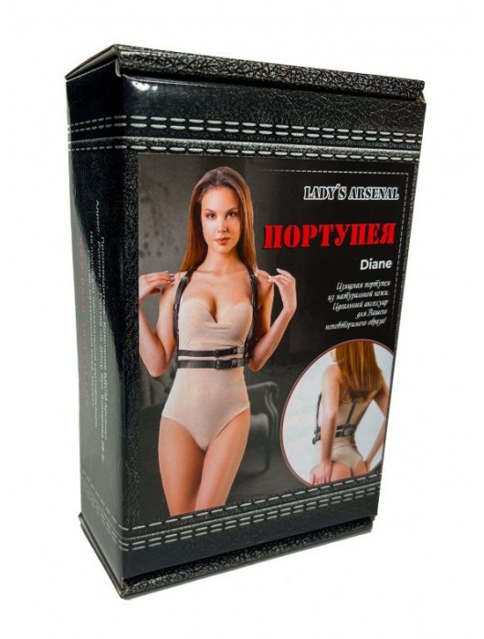 Изящная портупея из натуральной кожи Diane - БДСМ Арсенал - купить с доставкой в Энгельсе