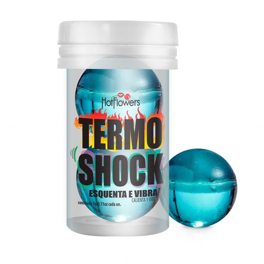 Интимный гель Termo Shock Hot Ball с разогревающе-покалывающим эффектом (2 шарика по 3 гр.) - HotFlowers - купить с доставкой в Энгельсе