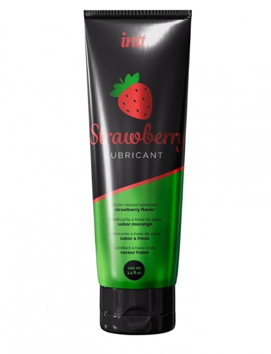 Смазка на водной основе с ароматом клубники Strawberry Lubricant - 100 мл. - INTT - купить с доставкой в Энгельсе