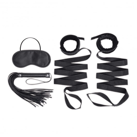 Эротический набор 4PC Bondage Bed Strap   Flogger Kit - Lux Fetish - купить с доставкой в Энгельсе