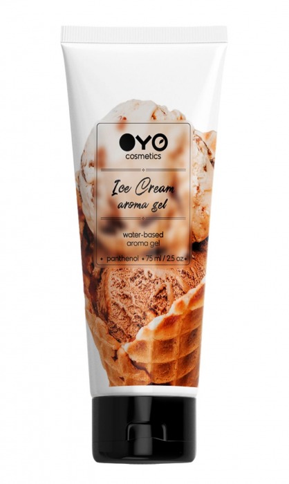 Лубрикант на водной основе OYO Aroma Gel Ice Cream с ароматом пломбира - 75 мл. - OYO - купить с доставкой в Энгельсе