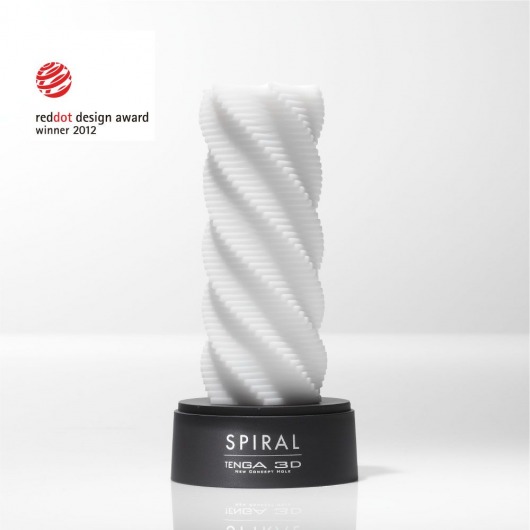 Белый 3D мастурбатор SPIRAL - Tenga - в Энгельсе купить с доставкой