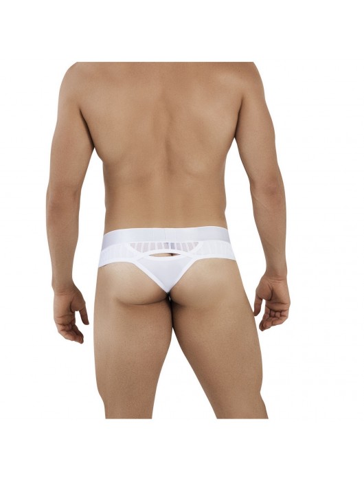 Белые трусы-бразилиана Lucerna Thong - Clever Masculine Underwear купить с доставкой