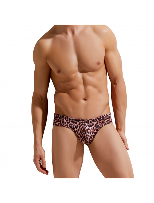 Мужские трусы-бразилиана с леопардовым принтом Micro Touch Hipster - Gauvine купить с доставкой