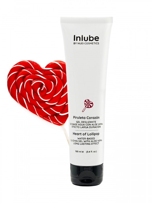 Смазка на водной основе Nuei Inlube Lollipop с алоэ вера и ароматом леденцов - 100 мл. - Nuei cosmetics - купить с доставкой в Энгельсе