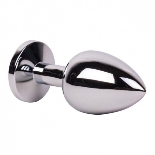 Большой стальной плаг с розовым кристаллом Pink Bubble Gum - 9,5 см. - Erotic Fantasy - купить с доставкой в Энгельсе