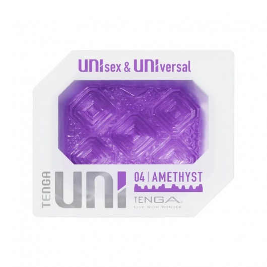 Фиолетовый мастурбатор-стимулятор Tenga Uni Amethyst - Tenga - в Энгельсе купить с доставкой