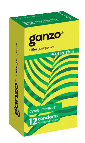 Ультратонкие презервативы Ganzo Ultra thin - 12 шт. - Ganzo - купить с доставкой в Энгельсе