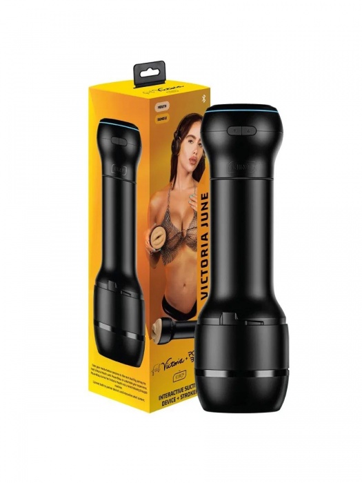 Мастурбатор-ротик с интерактивной насадкой PowerBlow   FeelVictoria Mouth - Kiiroo - в Энгельсе купить с доставкой