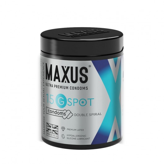 Гладкие презервативы Maxus G spot с двойной спиралью - 15 шт. - Maxus - купить с доставкой в Энгельсе