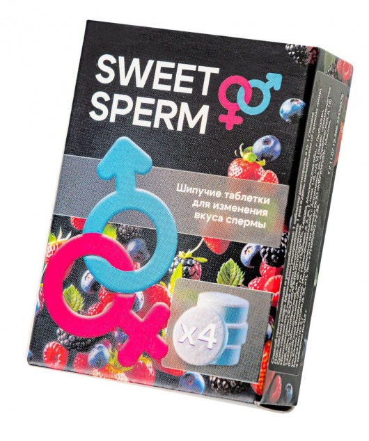 Шипучие таблетки для мужчин Sweet Sperm для изменения вкуса спермы (4 шт. по 0,5 гр.) - Капиталпродукт - купить с доставкой в Энгельсе