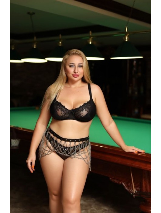 Черно-серебристый пояс-юбочка plus size Efra - БДСМ Арсенал - купить с доставкой в Энгельсе