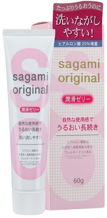 Гель-смазка на водной основе Sagami Original - 60 гр. - Sagami - купить с доставкой в Энгельсе