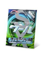 Презерватив Sagami Xtreme Mint с ароматом мяты - 1 шт. - Sagami - купить с доставкой в Энгельсе
