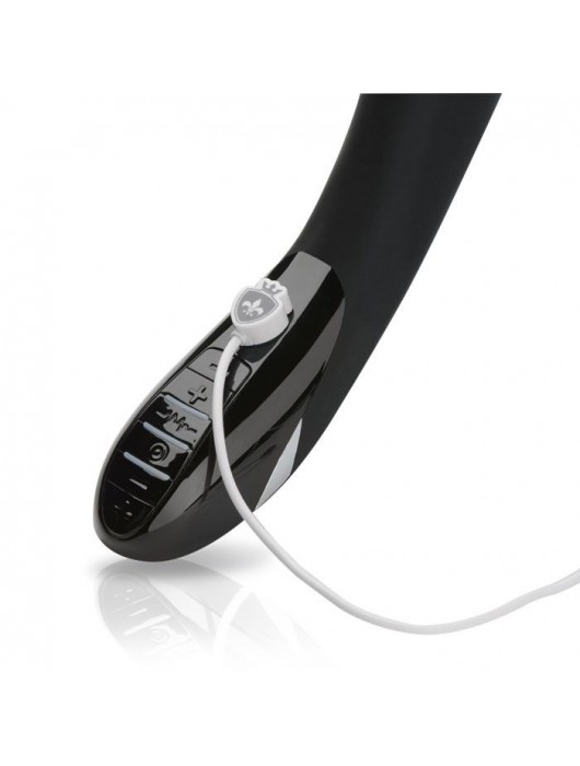 Вибратор с электростимуляцией Sizzling Simon Black Edition - 27 см. - MyStim - купить с доставкой в Энгельсе