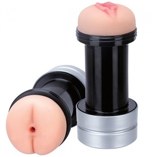 Мастурбатор 2-в-1 REALSTUFF 2 IN 1 HUMMER ANUS   VAGINA: вагина и анус - Dream Toys - в Энгельсе купить с доставкой