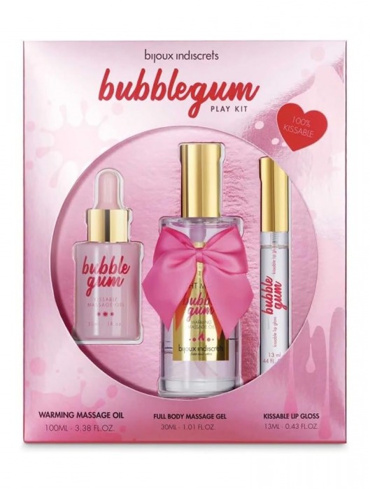 Набор средств для массажа и ласк Bubblegum Play Kit - Bijoux Indiscrets - купить с доставкой в Энгельсе