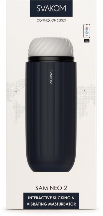 Автоматический интерактивный мастурбатор Sam Neo 2 - Svakom - в Энгельсе купить с доставкой