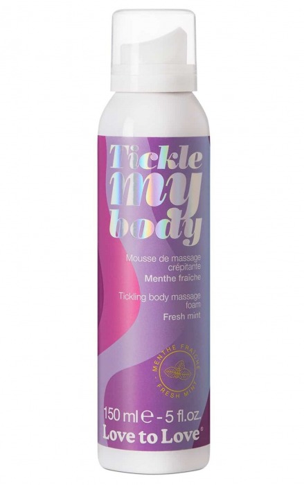Массажная хрустящая пенка Tickle My Body Fresh Mint с ароматом мяты - 150 мл. - Love to Love - купить с доставкой в Энгельсе