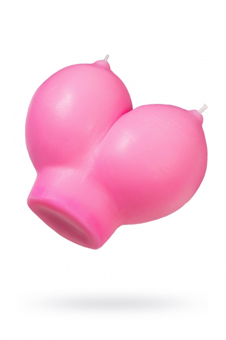 Розовая свеча «Сиськи» - 150 гр. - Pecado - купить с доставкой в Энгельсе