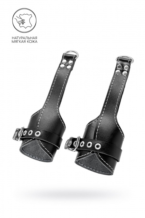 Черные подвесы с белой строчкой - Pecado - купить с доставкой в Энгельсе