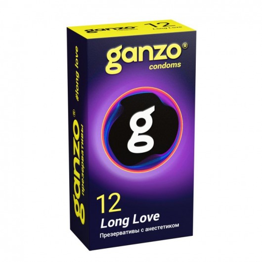 Презервативы с анестетиком для продления удовольствия Ganzo Long Love - 12 шт. - Ganzo - купить с доставкой в Энгельсе