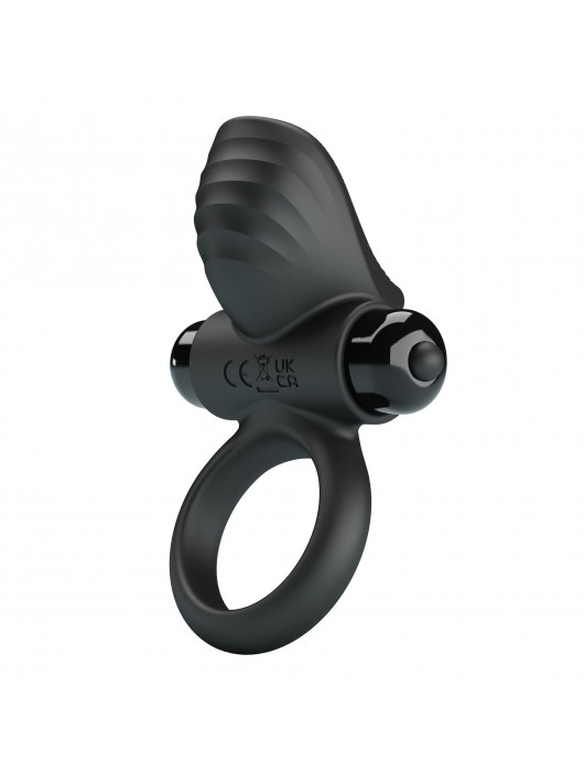 Черное эрекционное кольцо с вибрацией Adrien - Baile - в Энгельсе купить с доставкой