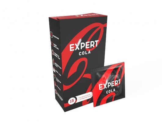 Презервативы с ароматом колы Expert Cola - 15 шт. - Expert - купить с доставкой в Энгельсе