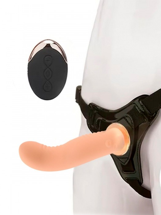 Женский вибрострапон со съемной насадкой и пультом ДУ - Erokay - купить с доставкой в Энгельсе