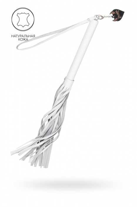 Белая кожаная плеть - 50 см. - Pecado - купить с доставкой в Энгельсе