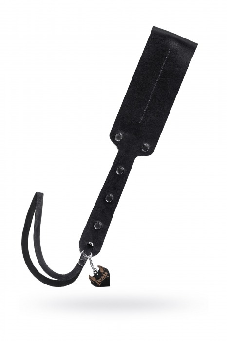 Черный кожаный пэддл - 32 см. - Pecado - купить с доставкой в Энгельсе