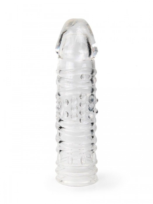 Прозрачная закрытая насадка на пенис - 17 см. - Sex Expert - в Энгельсе купить с доставкой