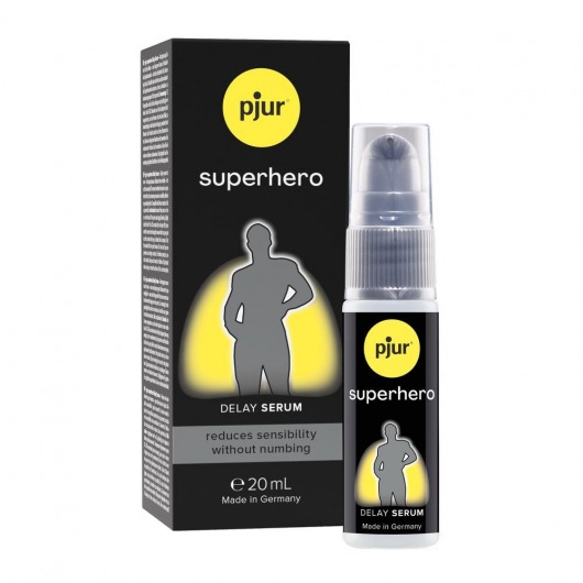 Пролонгатор-сыворотка pjur Superhero Delay Serum - 20 мл. - Pjur - купить с доставкой в Энгельсе