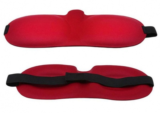 Красная глухая маска на резинке - Sitabella - купить с доставкой в Энгельсе