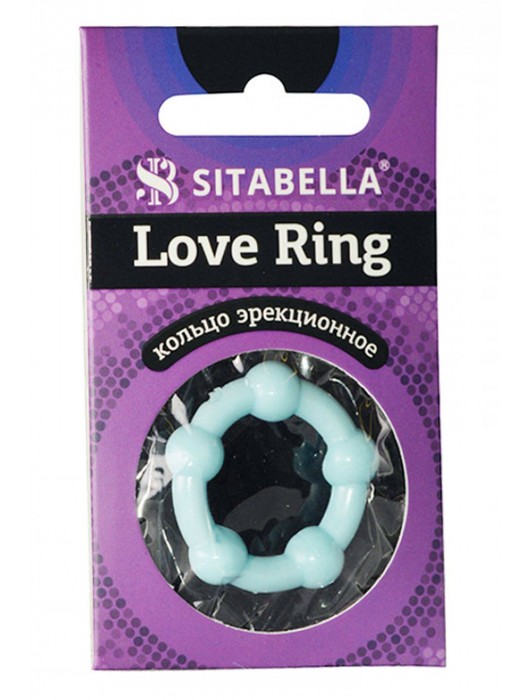Цветное эрекционное кольцо Love Ring с бусинами - Sitabella - в Энгельсе купить с доставкой