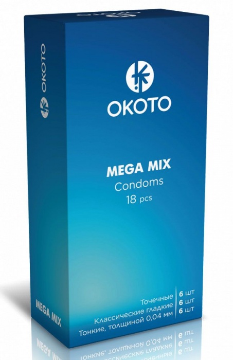 Презервативы OKOTO Mega Mix - 18 шт. - Sitabella - купить с доставкой в Энгельсе