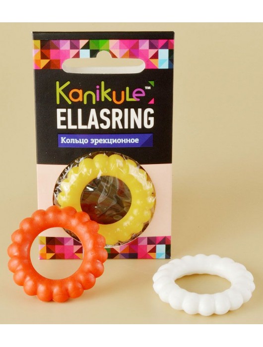Цветное рельефное эрекционное кольцо Ellasring - Sitabella - в Энгельсе купить с доставкой