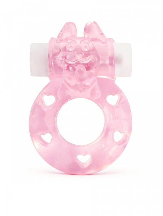 Розовое эрекционное виброкольцо в форме зайчика - 1137 - в Энгельсе купить с доставкой