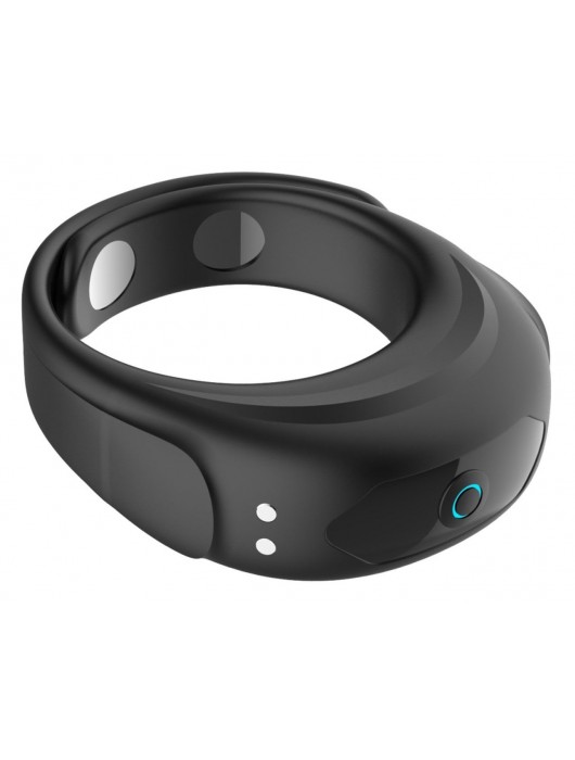 Черное эрекционное виброкольцо на ремешках - Boys of Toys - в Энгельсе купить с доставкой