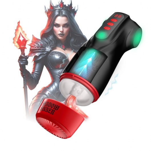 Интерактивный мастурбатор Raven с вакуумом, вибрацией и подсветкой - Shots Media BV - в Энгельсе купить с доставкой