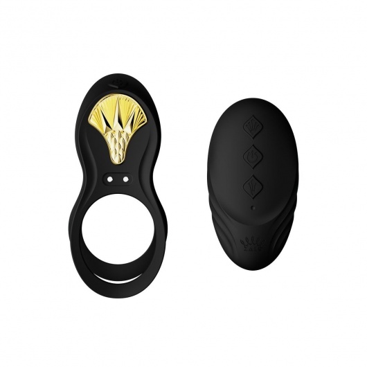 Черное эрекционное виброкольцо Bayek с пультом ДУ - Zalo - в Энгельсе купить с доставкой