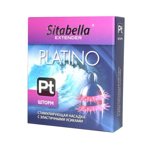 Стимулирующая насадка со спиралью из усиков Platino  Шторм - Sitabella - купить с доставкой в Энгельсе