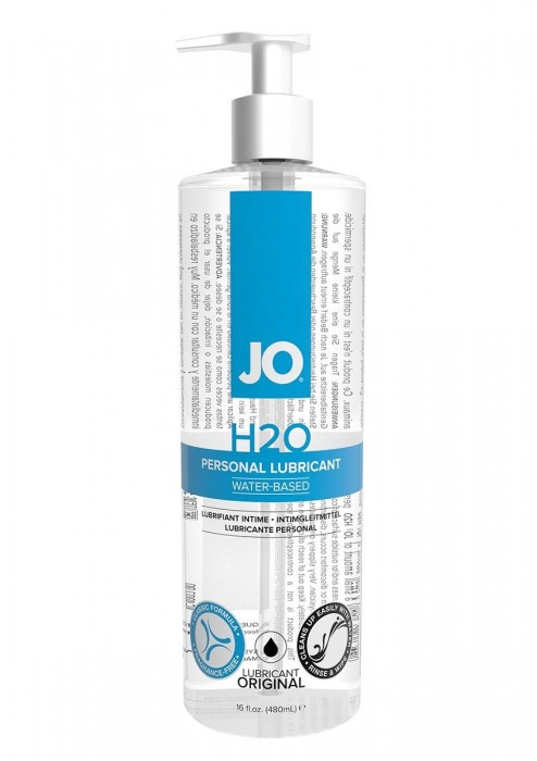 Лубрикант на водной основе JO Personal Lubricant H2O с дозатором - 480 мл. - System JO - купить с доставкой в Энгельсе