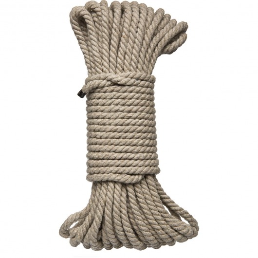 Бондажная пеньковая верёвка Kink Bind   Tie Hemp Bondage Rope 50 Ft - 15 м. - Doc Johnson - купить с доставкой в Энгельсе